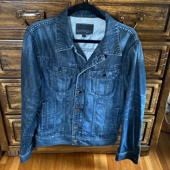Express dark blue denim jacket - Picture 4 of 7